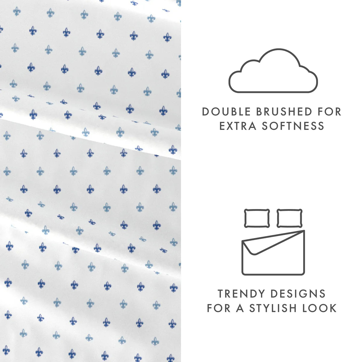 Lily 4-Piece Patterned Sheet Set