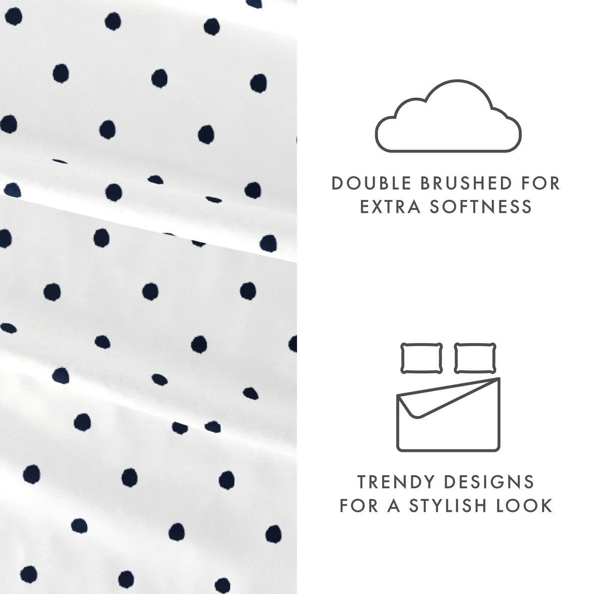 Dots 4-Piece Patterned Sheet Set