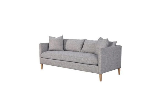 Pleasant Hill - Smoke Sofa on Leg with 2 Pillows