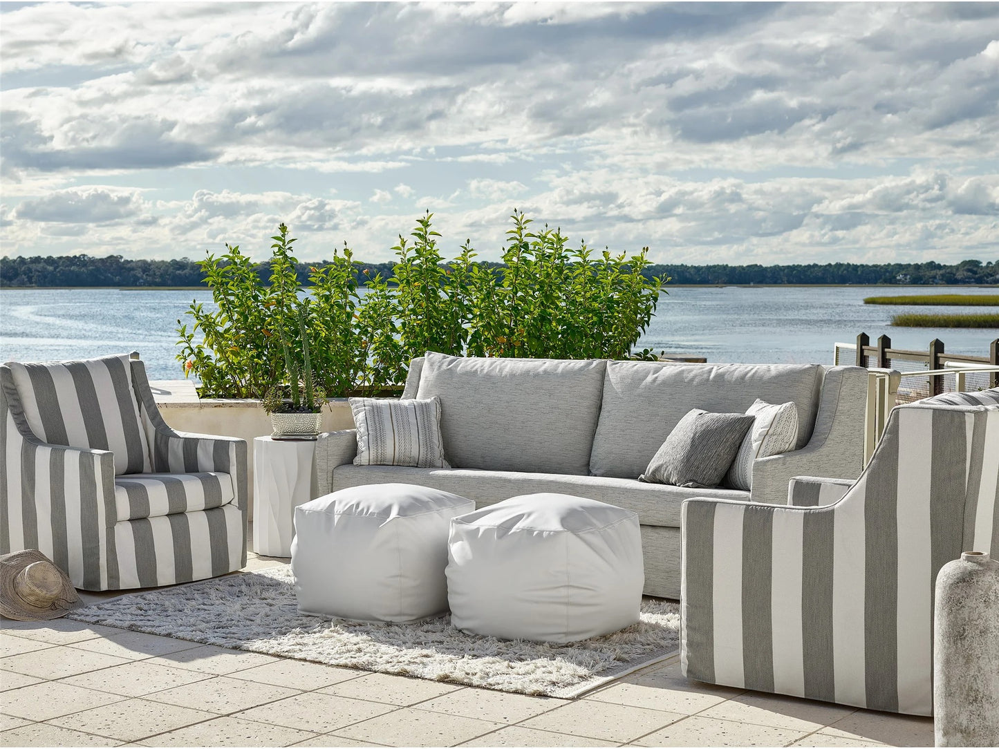 Universal - Hudson Outdoor Sofa 93" - Special Order