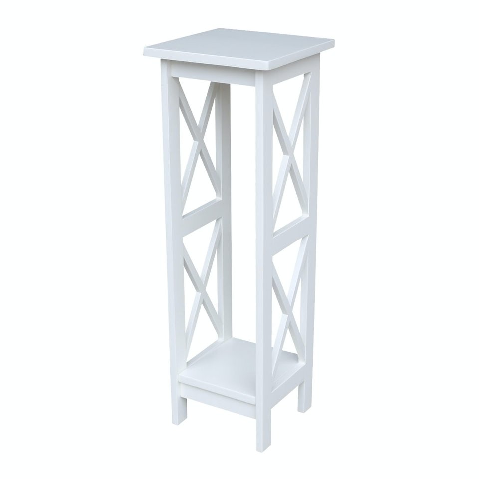 Home Accents - 36" H X Side Plant Stand in White