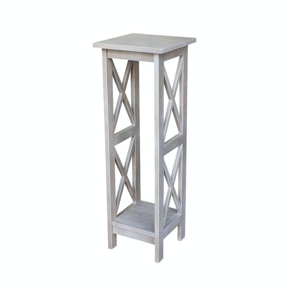 Home Accents - 36" H X Side Plant Stand in Taupe Gray