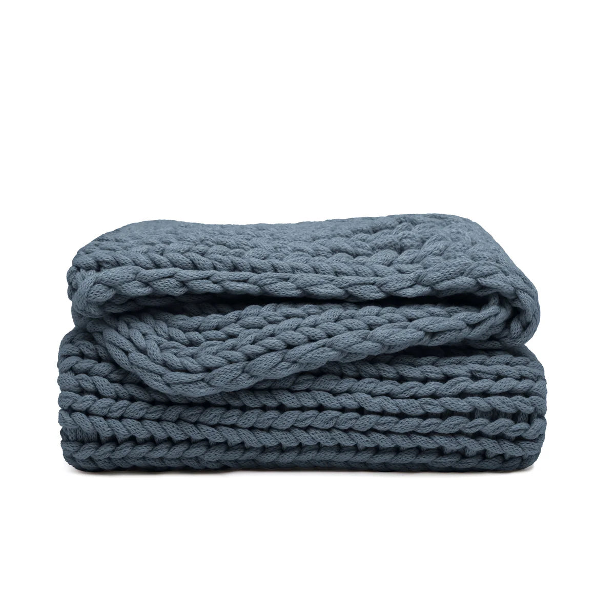 Chunky Hand-Knit Oversized Throw Blanket