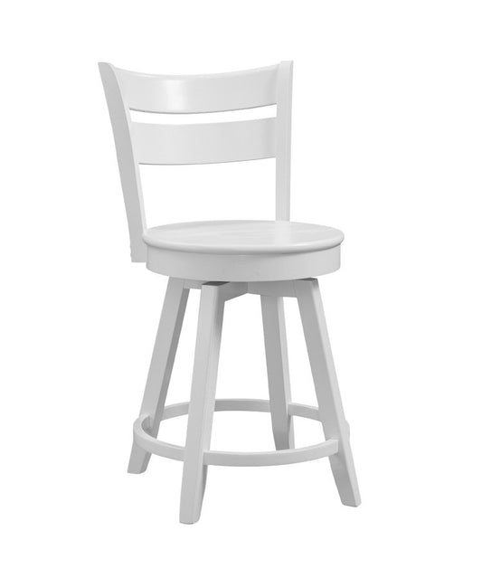 Hampton - Sara Swivel Stool in Pure White (Set of 2)