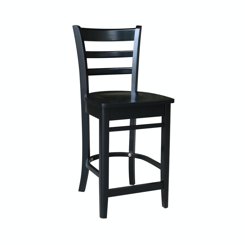 Dining Essentials - Emily Stool in Black (Set of 2)
