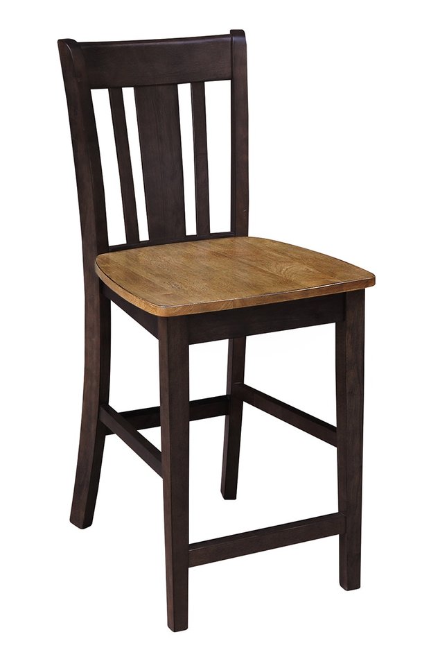 Dining Essentials - San Remo Stool in Hickory & Coal (Set of 2)