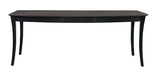 Cosmopolitan - Butterfly Extension Table in Coal & Black