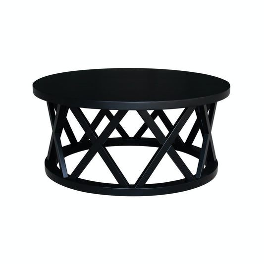 Destinations - Ceylon Round Coffee Table in Black