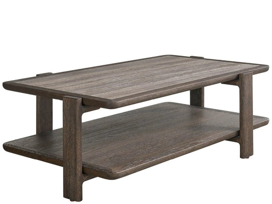Universal - Sable & Desert-Modern Sable & Stone Cocktail Table