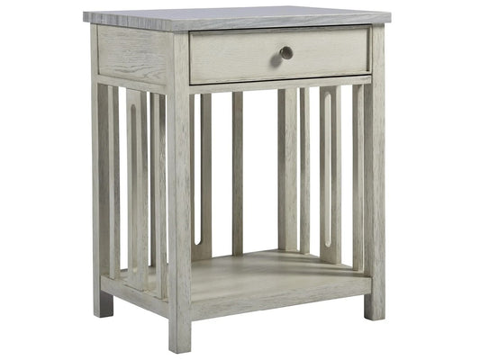 Universal - Escape-Coastal Living Home Bedside Table with Stone Top