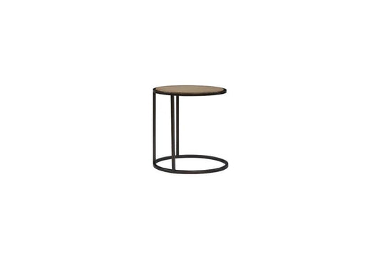 Trilogy - Toffee Wood Top Metal Chairside Table