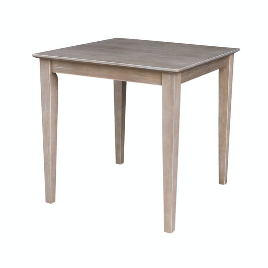 Dining Essentials - 30" Square Table Top w/ 30" Shaker Legs in Taupe Gray