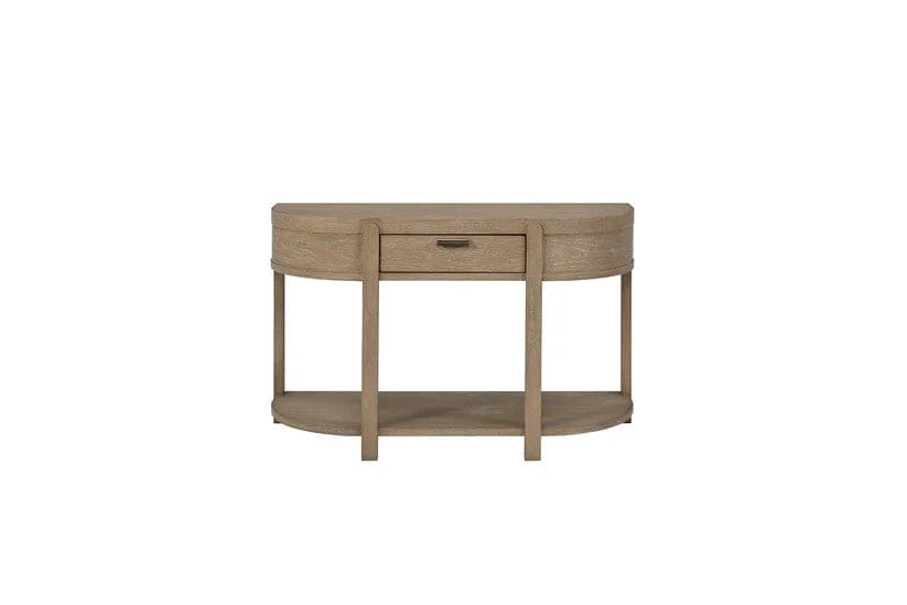 Trilogy - Toffee Curved 1 Drawer Console Table