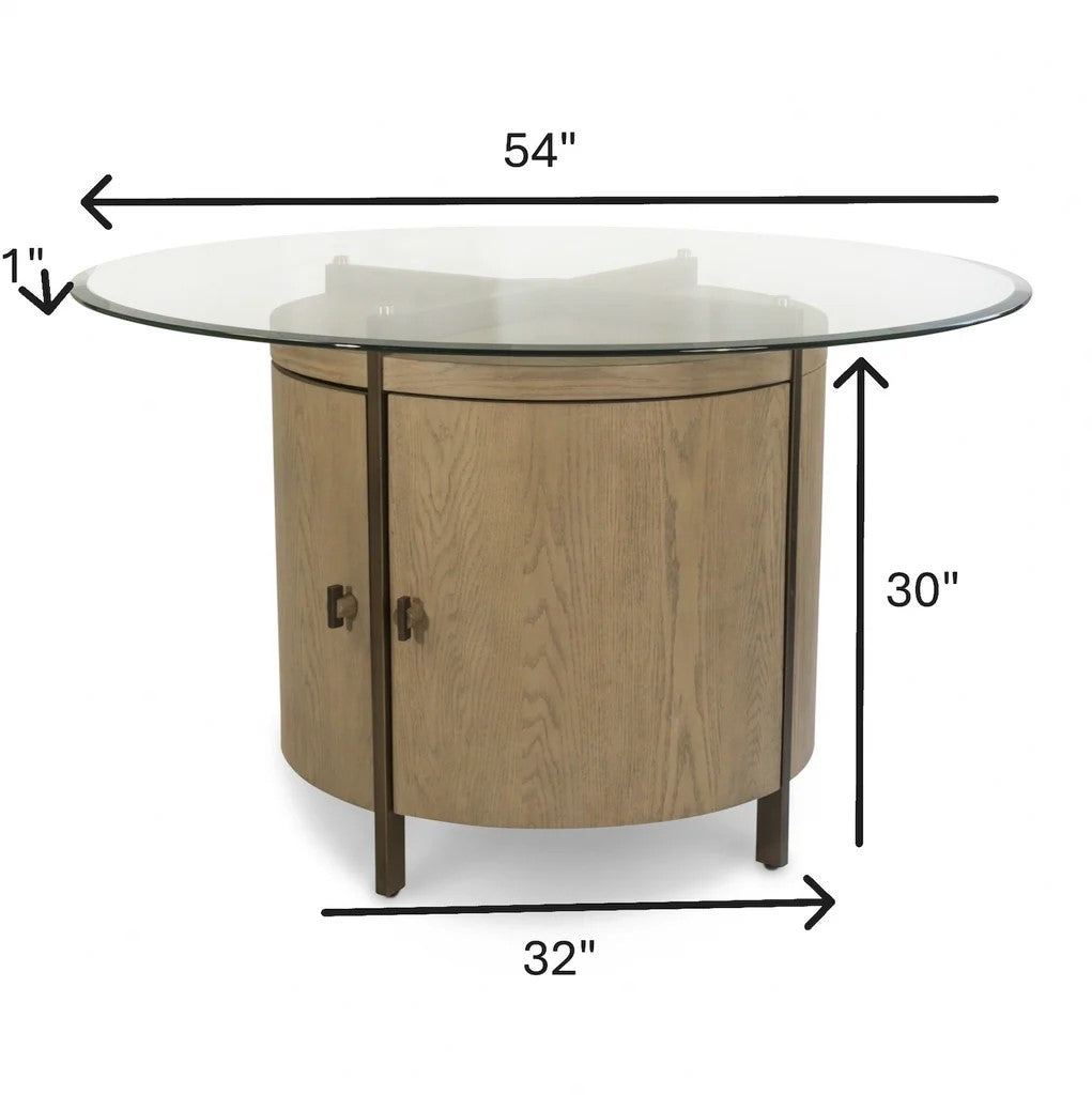 Sea Winds - Rio Vista 54" Round Dining Table w/ Storage