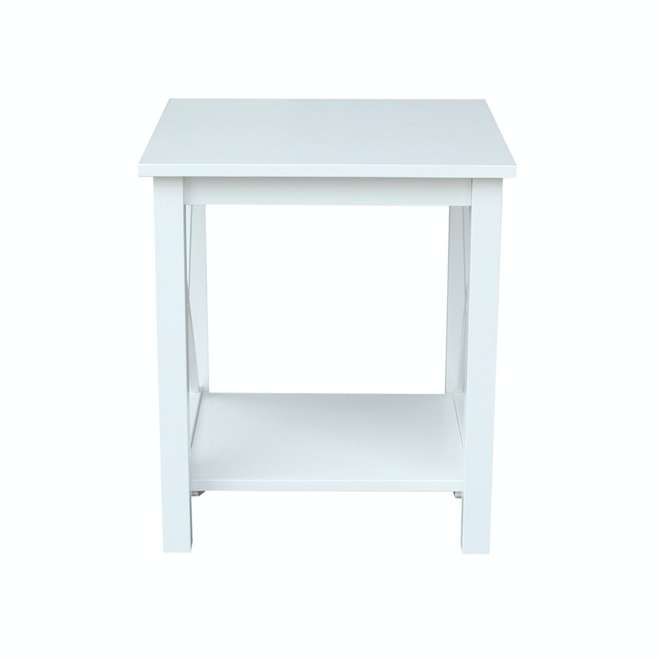 Home Accents - Accent End Table in White