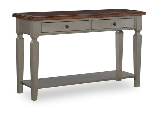 Home Accents - Vista Sofa Table in Hickory & Stone