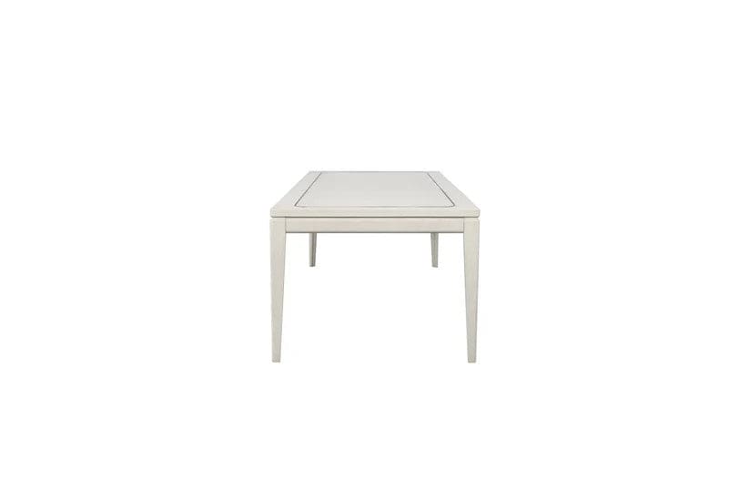 Trilogy - Vanilla Leg Table with Metal Inlay
