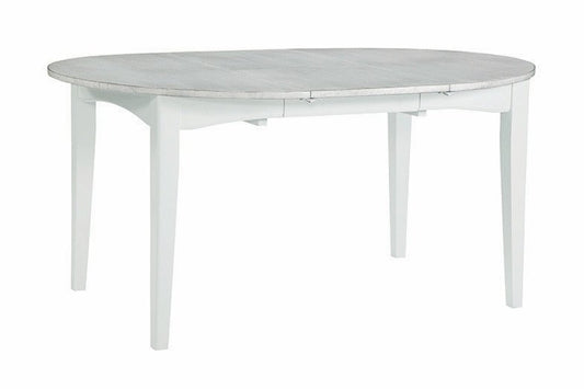 Hampton - Seaside Oval Table in Chalk & White