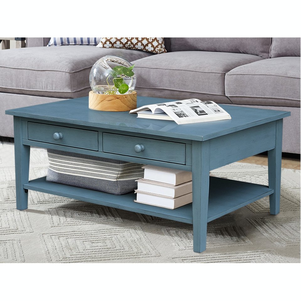 Destinations - Spencer Coffee Table in Ocean Blue