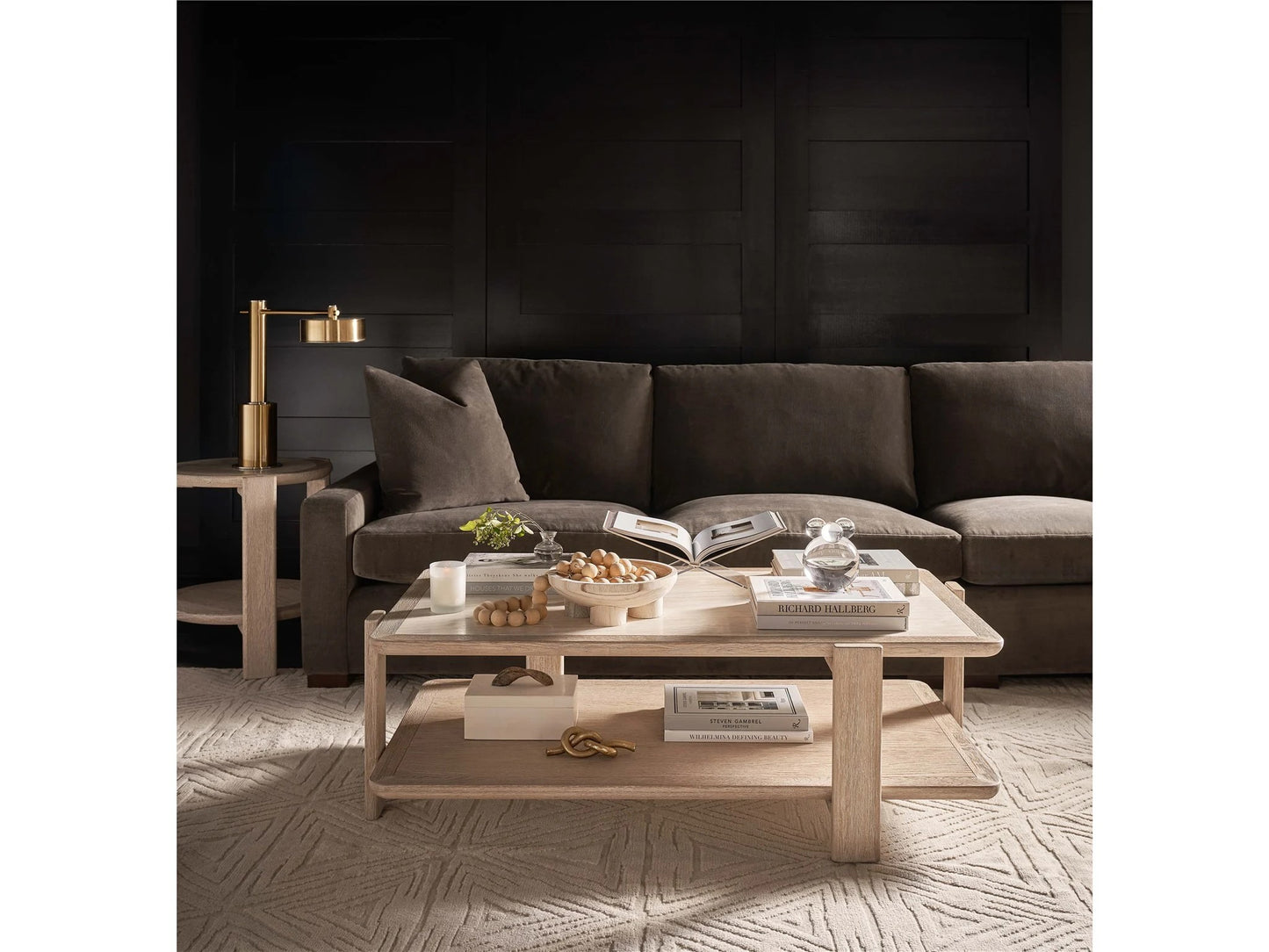 Universal - Sable & Desert-Modern Desert & Stone Cocktail Table