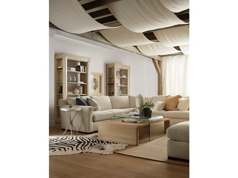 Hooker Furniture - Living Room Amani Rope and Glass Cocktail Table