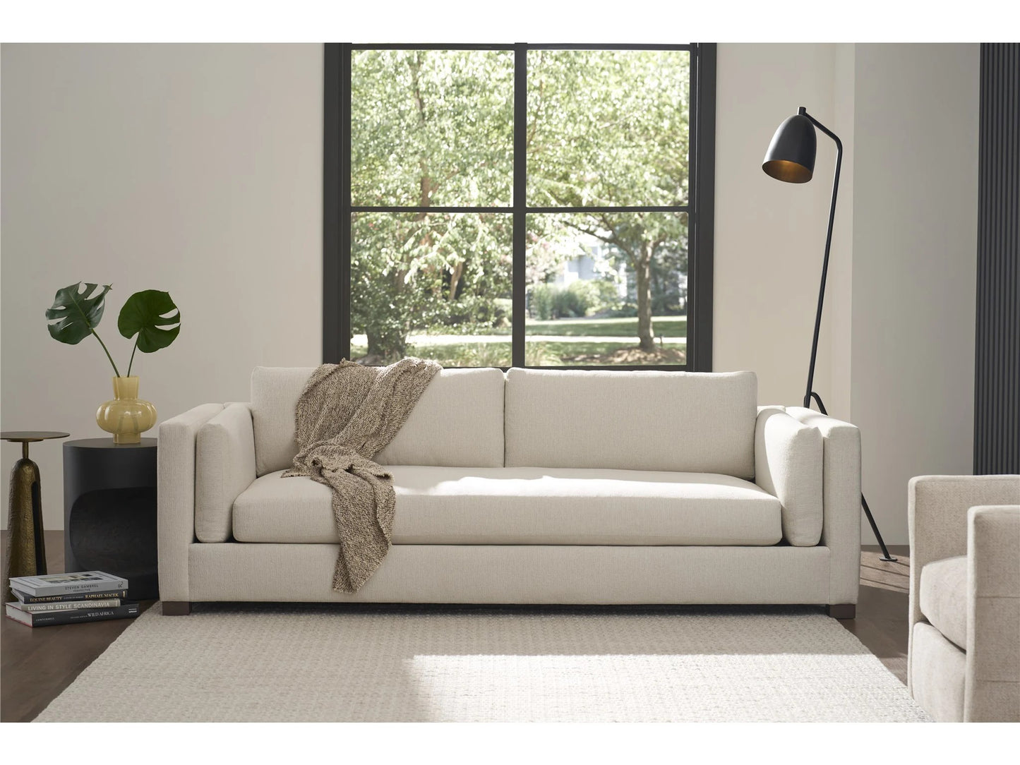 Universal - Sable & Desert-Modern Concrete Side Table