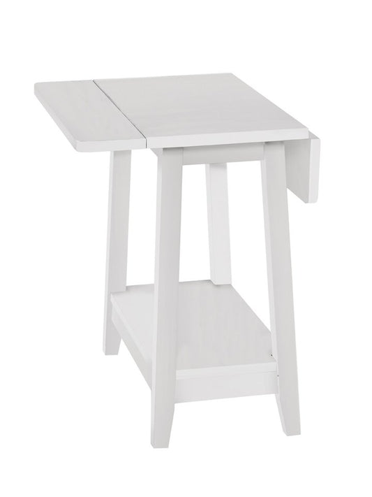 Destinations - Drop Leaf Side Table in White