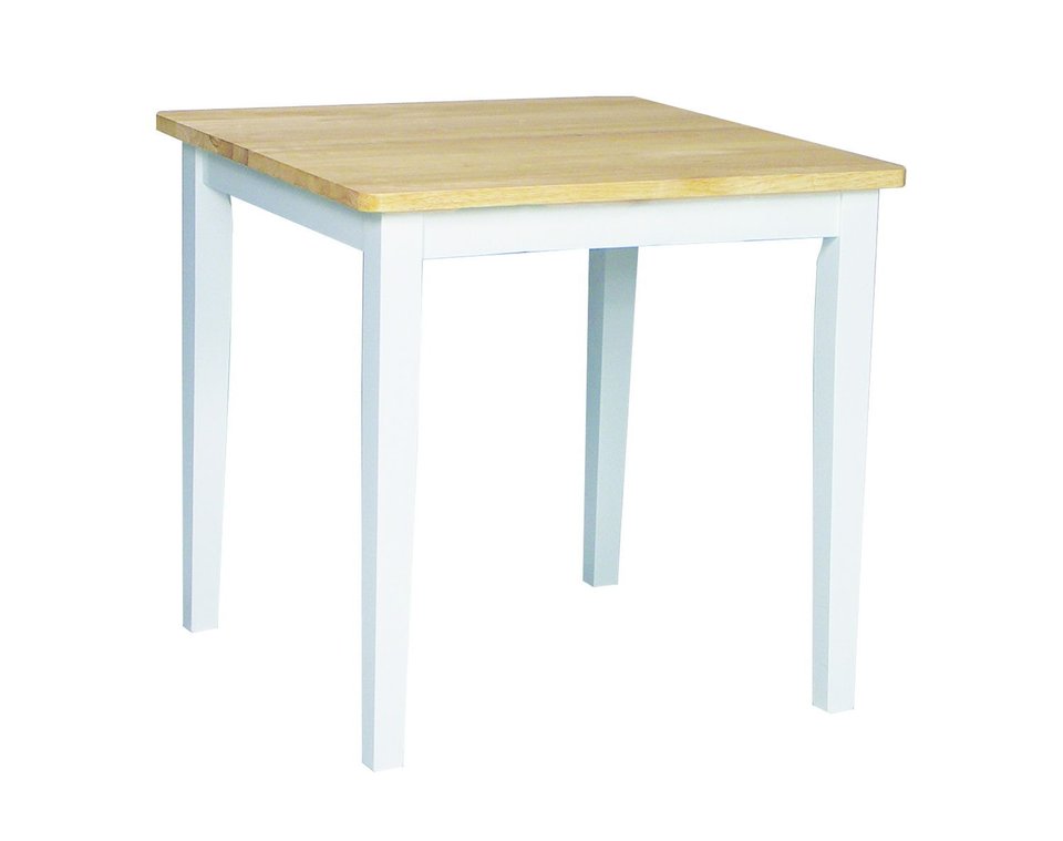 Dining Essentials - Square Table in Natural & White