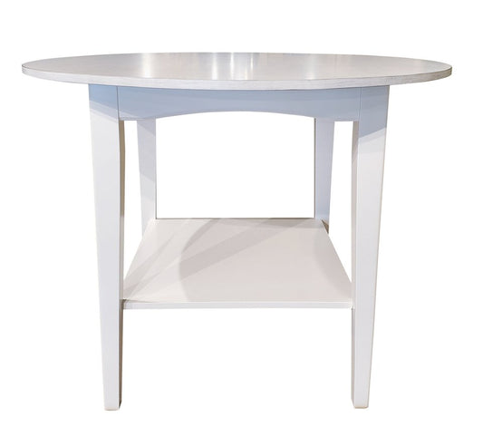 Hampton - 36" H Seaside Pub Table in Chalk & White