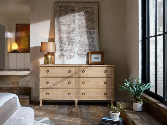 UNIVERSAL - MODERN FARMHOUSE SIX DRAWER DRESSER