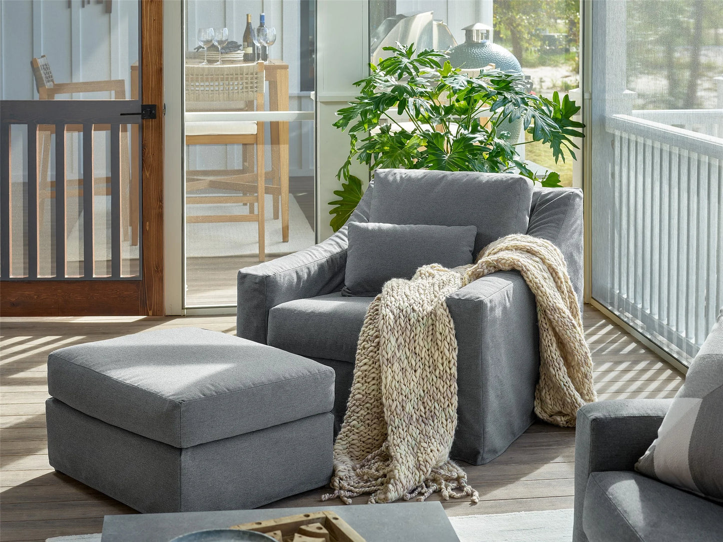Universal - Brooke Outdoor Ottoman - Special Order