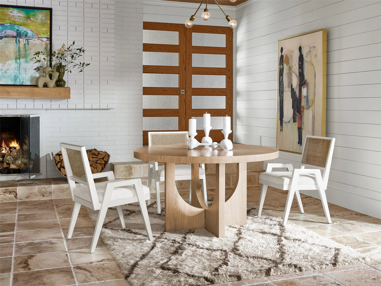 UNIVERSAL - NOMAD CALLON ROUND DINING TABLE