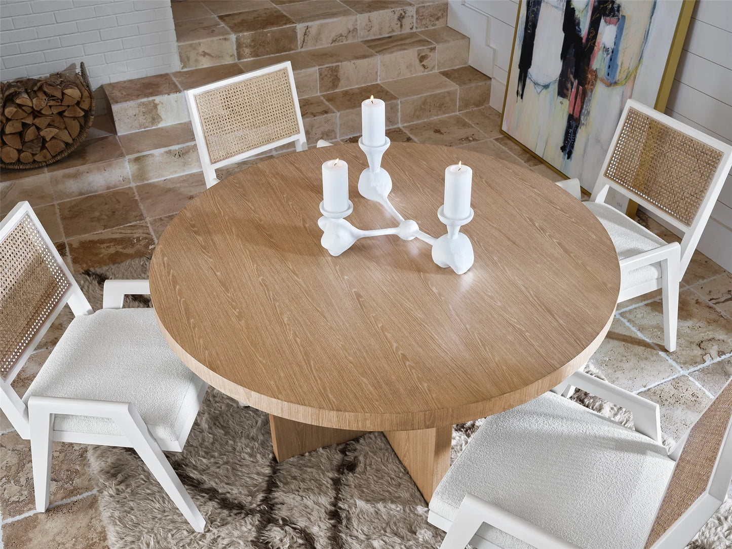 UNIVERSAL - NOMAD CALLON ROUND DINING TABLE