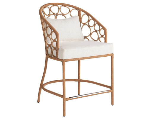 Universal - Weekender Coastal Living Home Pebble Counter Chair (Natural Rattan)