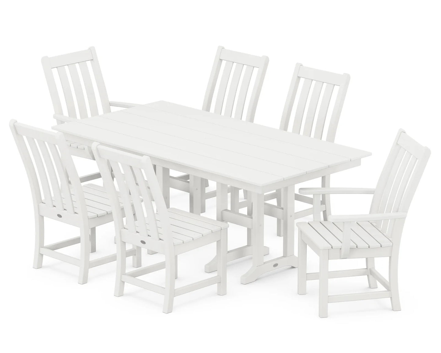 Polywood - Vineyard 7-Piece Farmhouse Dining Set - FREE SHIPPING