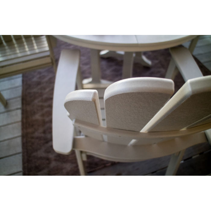 Polywood - Vineyard Curveback Adirondack 5-Piece Nautical Trestle Dining Set - FREE SHIPPING