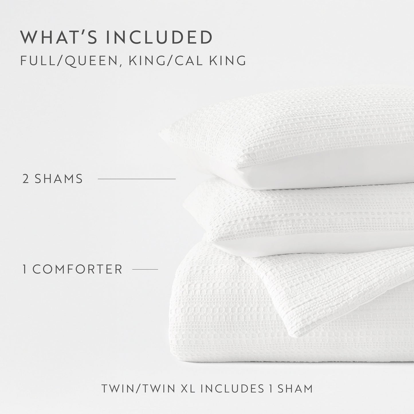 Waffle Textured Down-Alternative Comforter Set