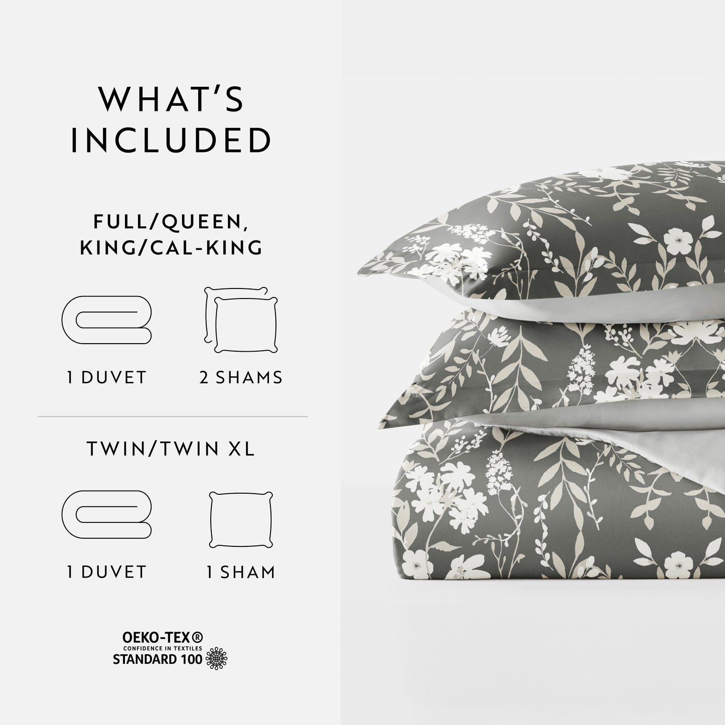 Secret Garden Patterned Reversible Duvet Cover Set