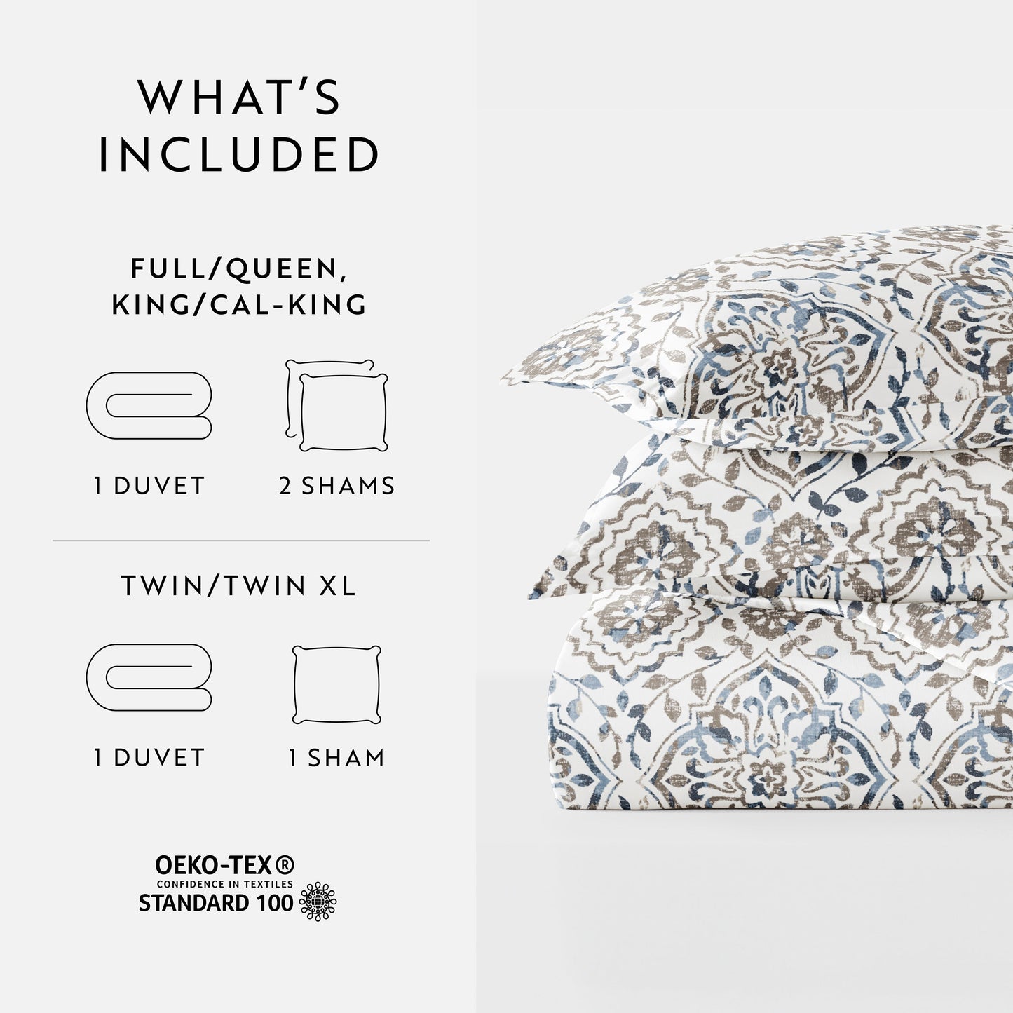 Oasis Patterned Duvet Cover Set