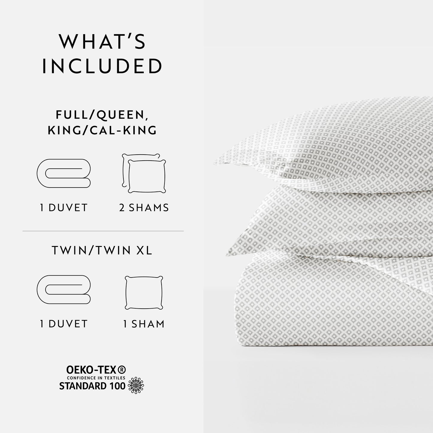 Polaris Patterned Duvet Cover Set