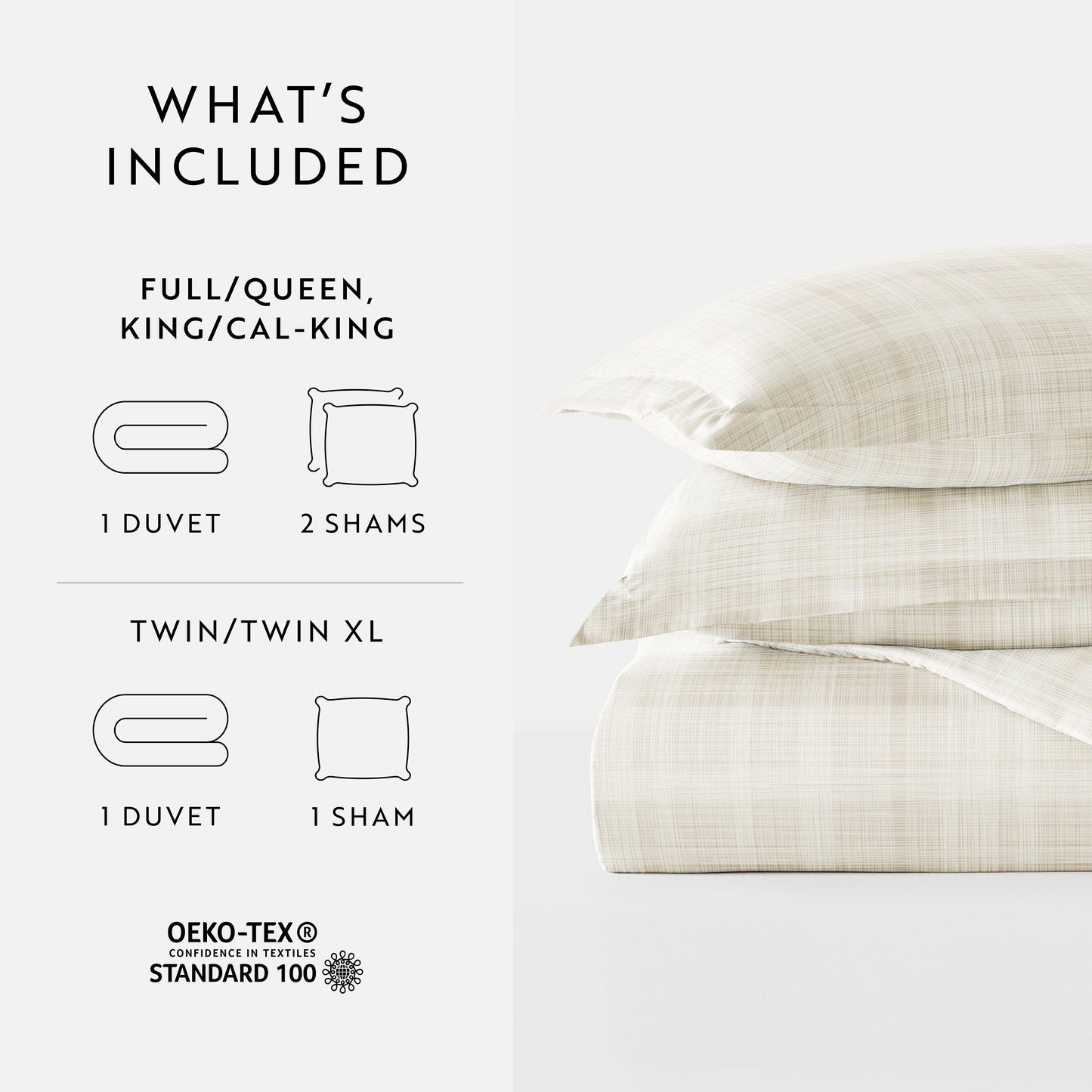 Thatch Patterned Duvet Cover Set