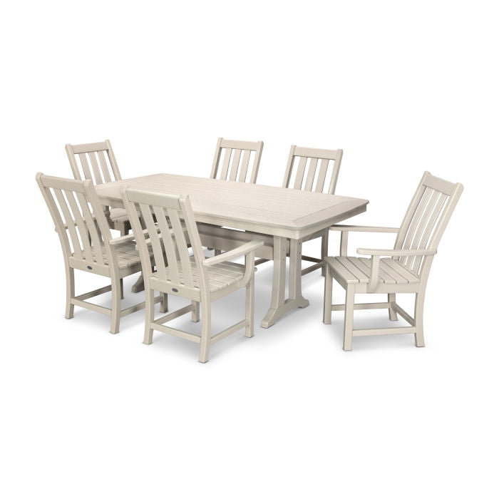 POLYWOOD Vineyard 7-Piece Arm Chair Dining Set FREE SHIPING