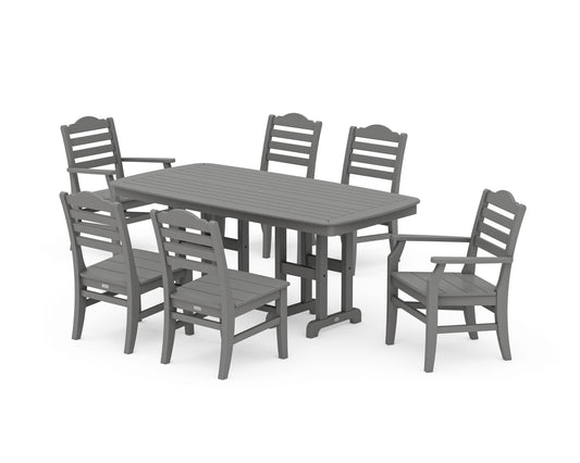 POLYWOOD Savannah 7-Piece Dining Set — Slate Grey