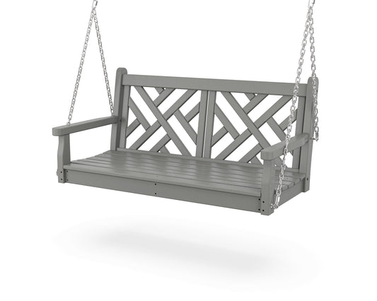 POLYWOOD Chippendale 48" Swing — Slate Grey