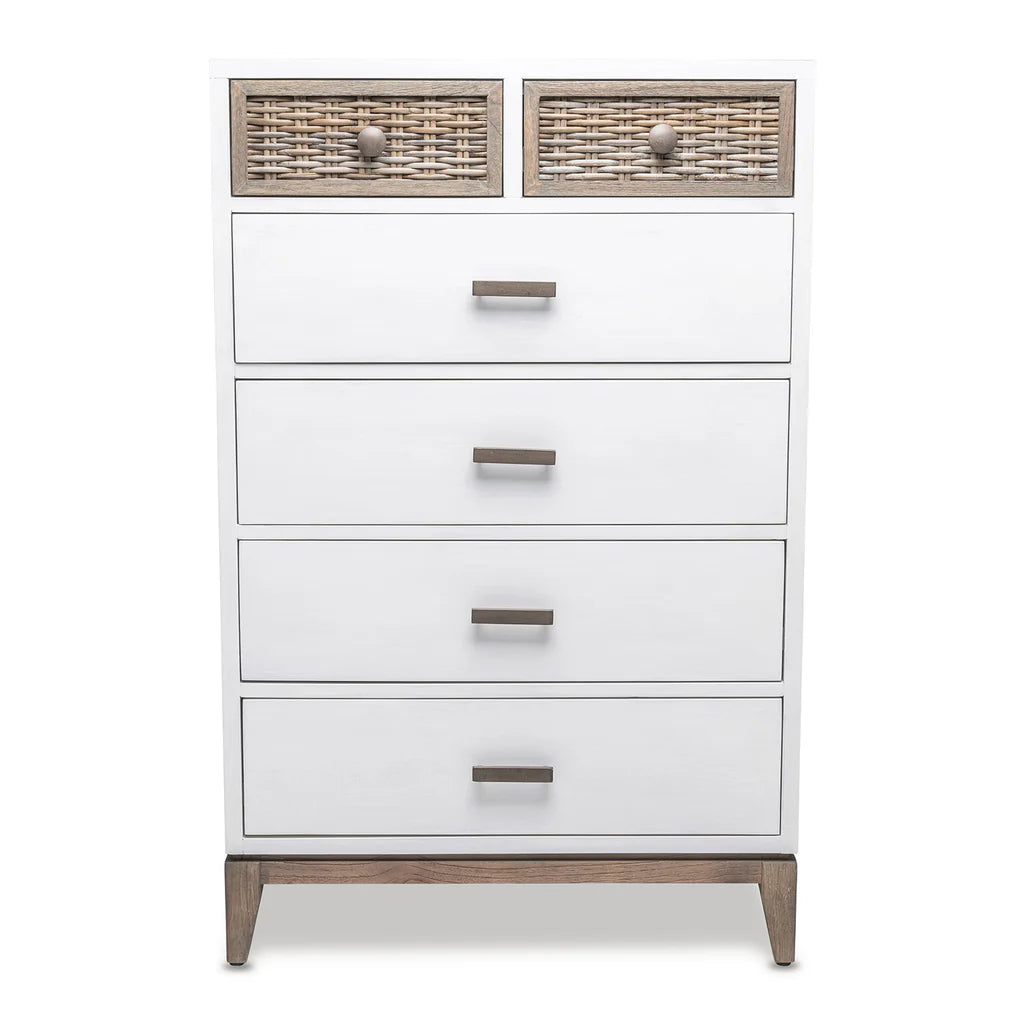 Sea Winds - Kauai 6 Drawer Split Vertical Chest