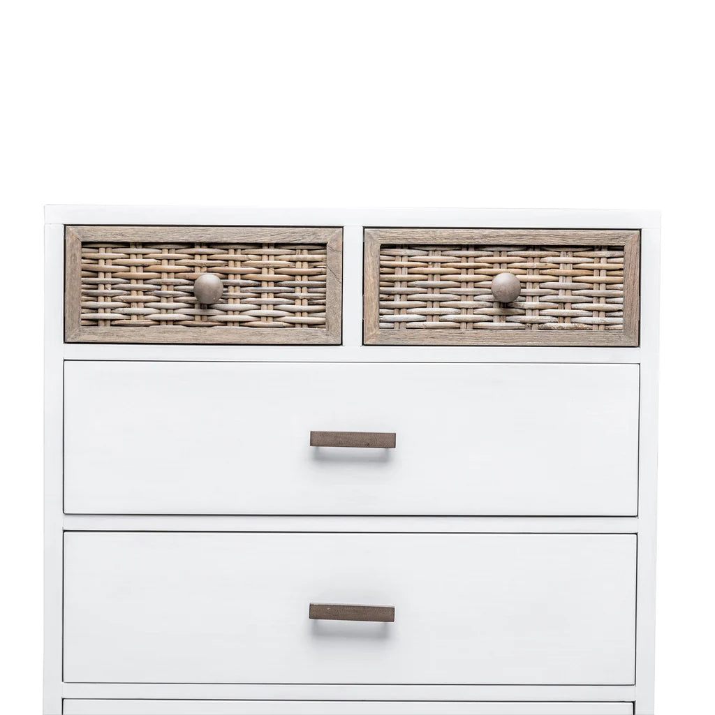 Sea Winds - Kauai 6 Drawer Split Vertical Chest