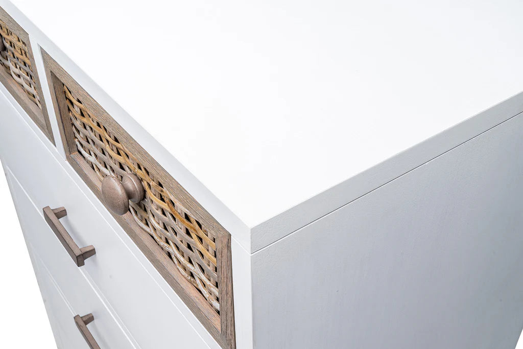 Sea Winds - Kauai 6 Drawer Split Vertical Chest