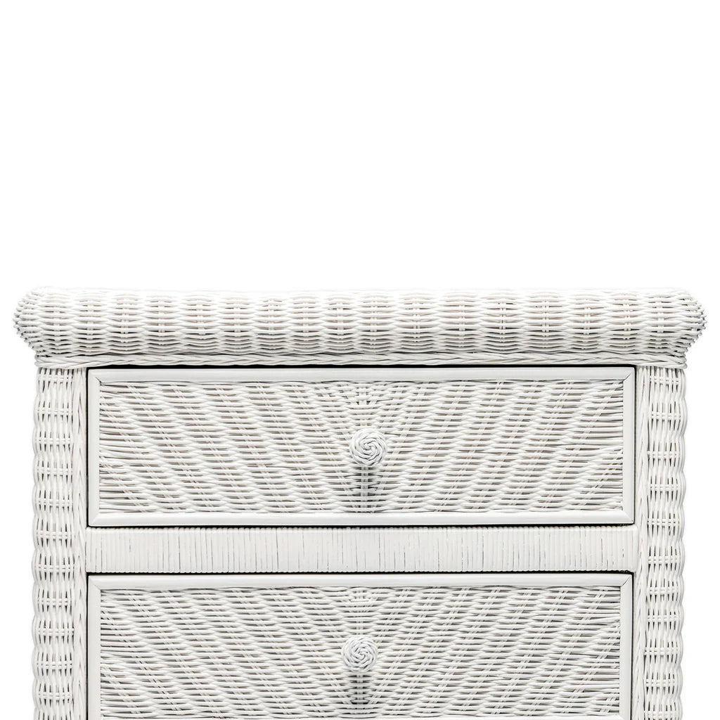 Sea Winds - Santa Cruz 3 Drawer Chest w/ Glass Top