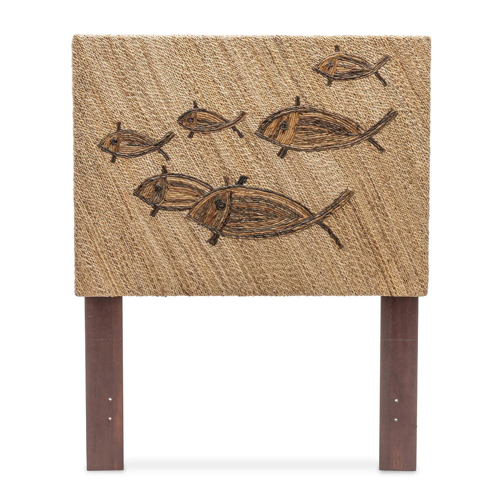 Sea Winds - Island Breeze School of Fish Weave Headboard Twin