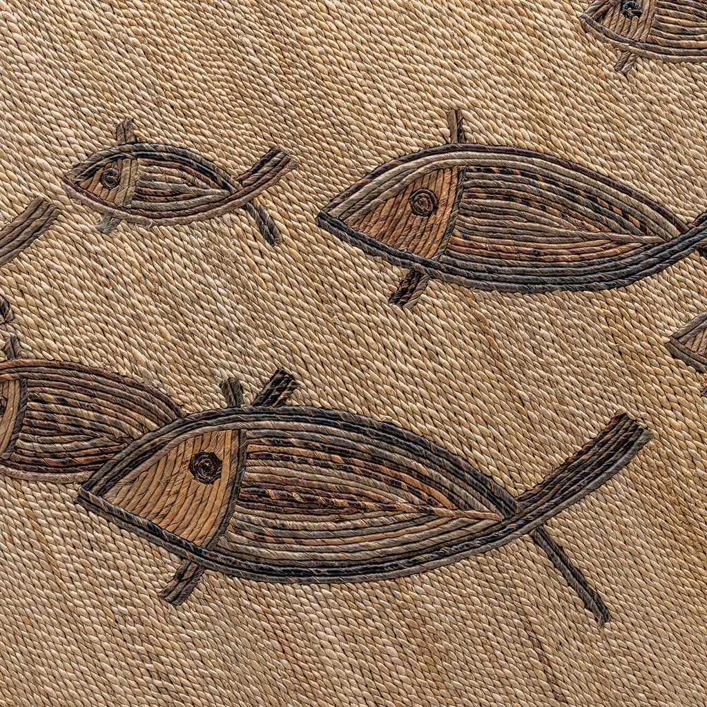Sea Winds - Island Breeze School of Fish Weave Headboard Queen